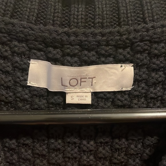 Loft Top Knit Sleeveless Navy Blue Size Small - Picture 4 of 7